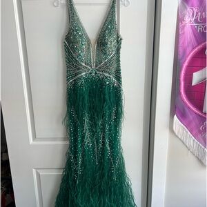 Jovani gown-Emerald Green